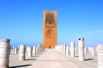 hassan tower, rabat, morocco