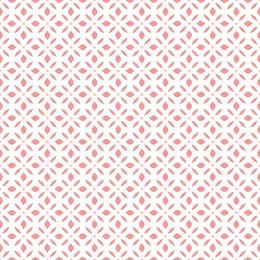 seamless abstract floral pattern. modern vector graphic. pink and white background. geometric leaf ornament