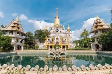 buu long pagoda at district 9, ho chi minh city, vietnam