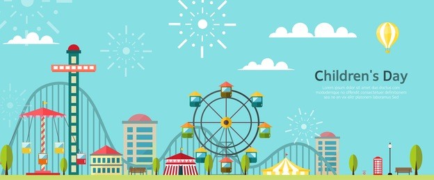 amusement park illustration