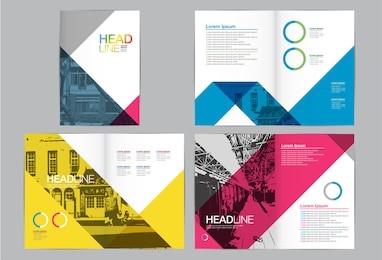 template design, layout, brochure , geometric abstract modern backgrounds