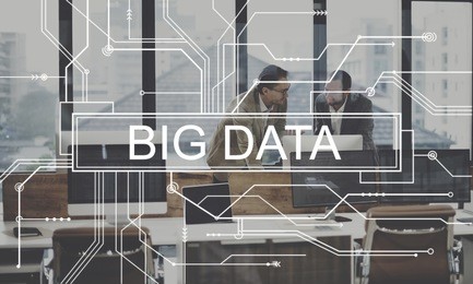 big data storage network online server concept