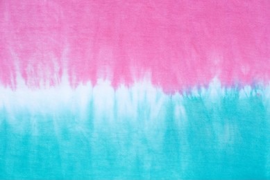 tie dye pattern on cotton fabric abstract background.
