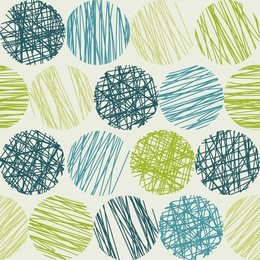 sketchy green dots seamless vector pattern