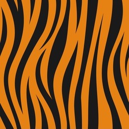 animal abstract skin orange and black seamless pattern. vector.