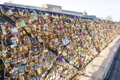 locks at paris bridge