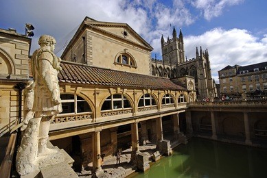 roman baths, bath, somerset, uk