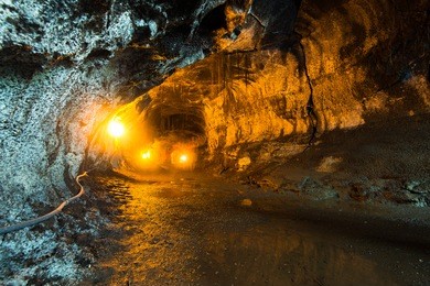 the thurston lava tube in hawaii volcano national park, big island.