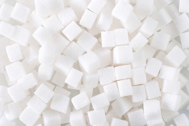 background of sugar cubes