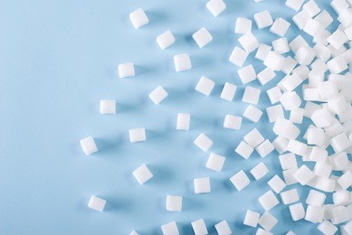 background of sugar cubes