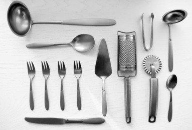 cutlery set, top view