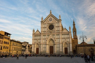 basilica di santa croce in florence, tuscany, italy