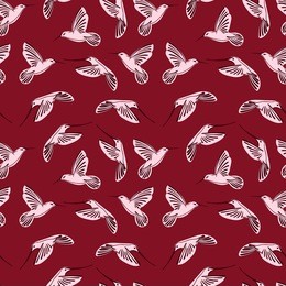 vector pattern, vector birds, hummingbird, hummingbird vector, seamless pattern, print for t-shirts, print to garment, fashionable print hummingbirds, birds, summer pattern