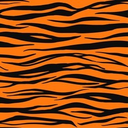 vector illustration of tiger print seamless animal pattern. wild texture for design, website, background, banner. nature wallpaper template.