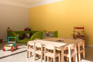 playing in the kindergarten 