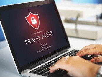 fraud alert caution defend guard notify protect concept