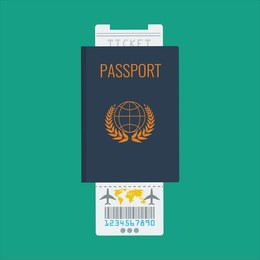 folded map paper icon for traveler or tourist. flat color design.