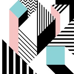 seamless geometric pattern in modern abstract style 3