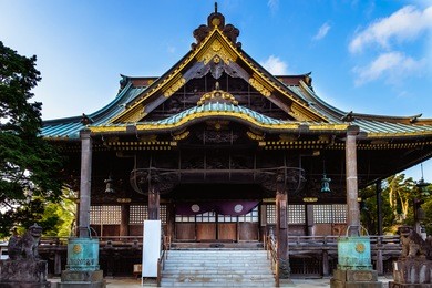 the great pagoda (daito), narita-san sensoji temple, near tokyo, japan