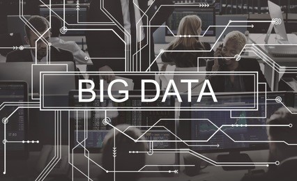 big data storage network online server concept