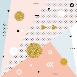 trendy geometric elements memphis cards.  retro style texture, pattern and geometric elements. modern abstract design poster, cover, card design.