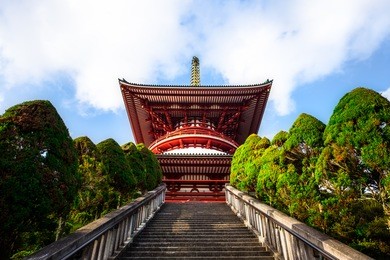 tokyo photo .the great pagoda (daito), narita-san sensoji temple, near tokyo, japan top ten temple in japan tokyo. 