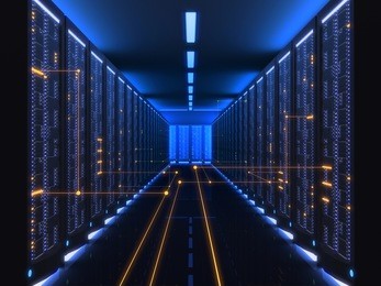 server system network a
3d rendering