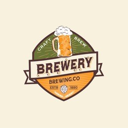 beer label  and logo template