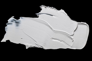 white spot -oil paint on black background