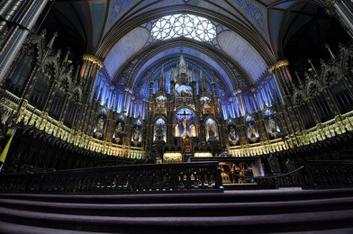 notre dame basilica, montreal, canada