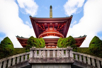 the great pagoda (daito), narita-san sensoji temple, near tokyo,
