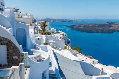 imerovigli in santorini / greek island
