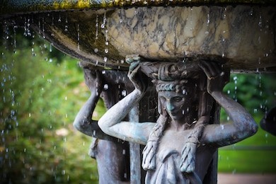 fountain greek goddess diana in hyde park, london