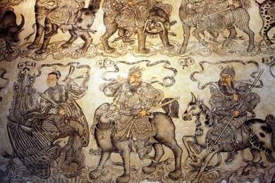 the khoo kongsi is a large chinese clanhouse with elaborate and highly ornamented architecture, a mark of the dominant presence of the chinese in penang