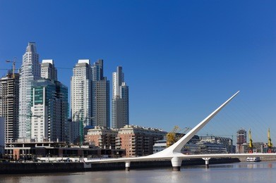 puerto madero, touristic destination in buenos aires, argentina