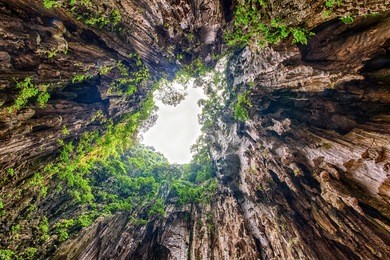 view in the batu caves, near kuala lumpur, malaysia