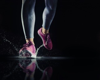 athletes foot close-up. healthy lifestyle and sport concepts. 