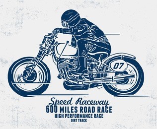 custom motorcycle illustration. vintage design
