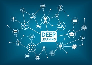 deep learning infographic as vector illustration