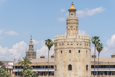 torre del oro, sevilla, guadalquivir river, tower of gold, seville, spain