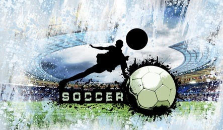grunge soccer background