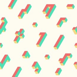 seamless isometric pattern design.