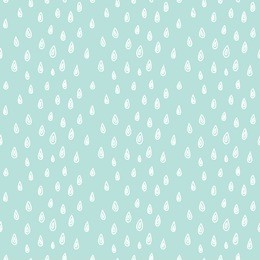 raindrops repeat pattern. seamless vector background with hand-drawn raindrops. 