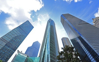 shanghai world financial center skyscrapers in lujiazui group 