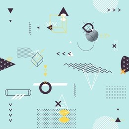 seamless background of geometric elements