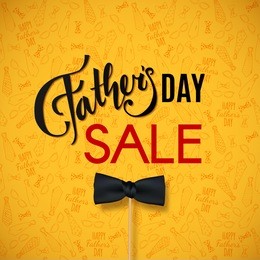 fathers day sale. happy fathers day background for greeting card, ad, promotion, poster, flier, blog, article, social media, marketing. vector