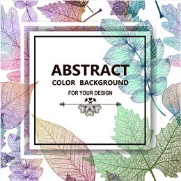 leaf colorful background. vector, eps10.