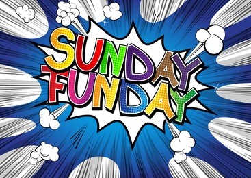 sunday funday - comic book style word