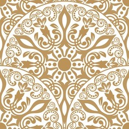 seamless floral pattern for design, vector illustration