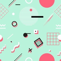 geometric seamless pattern. stylish trendy fabric. modern abstract wallpaper. vector illustration. 